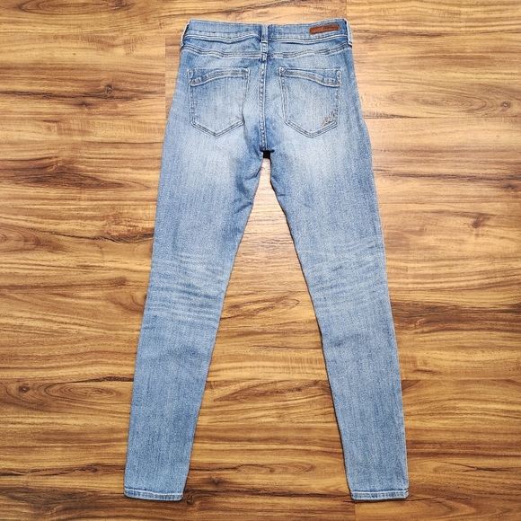 Express Blue Skinny Jeans Size 2 Regular - Picture 2 of 7